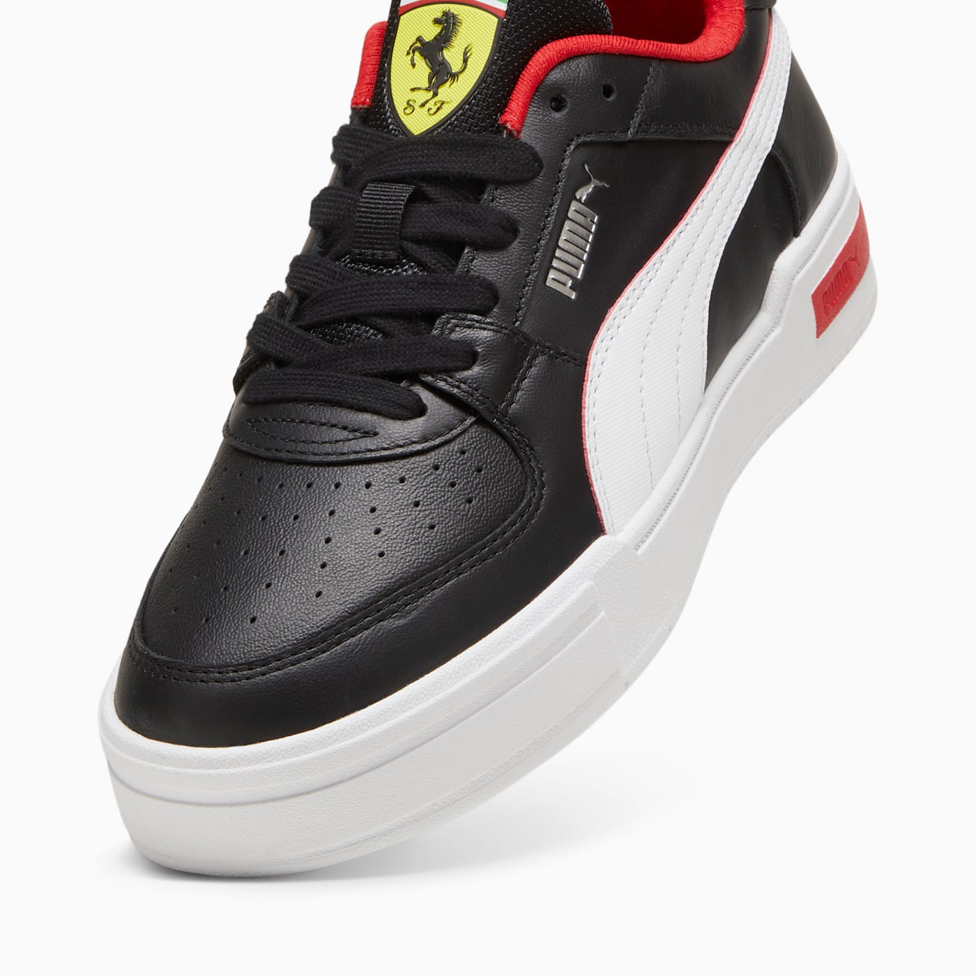Ferrari CA Pro Black- White - Angled Studio / Lifestyle Shot