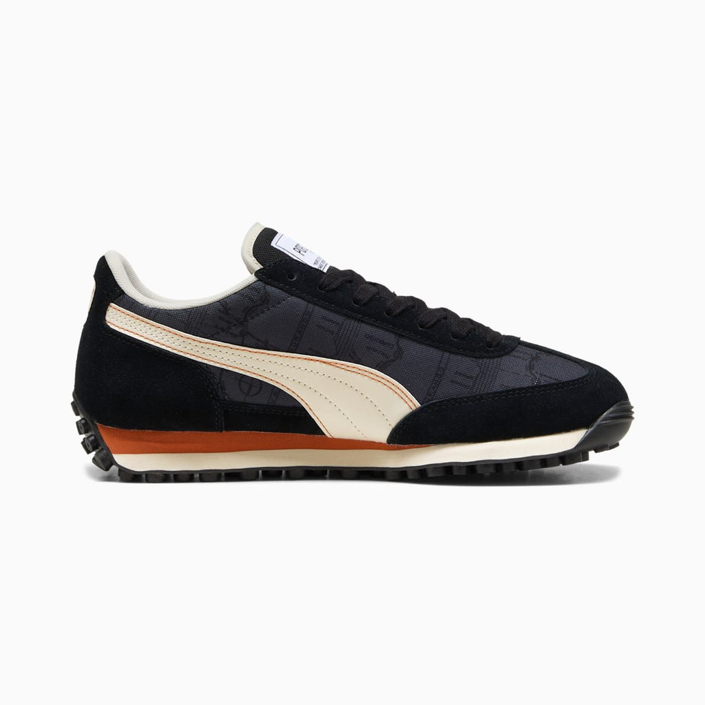 PL Easy Rider Men's Shoes - PUMA Black-Alpine Snow - Side Profile - Medial