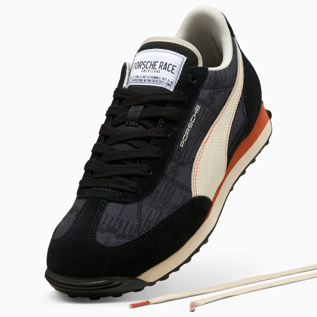 PL Easy Rider Men's Shoes - PUMA Black-Alpine Snow - Angled Studio / Lifestyle Shot