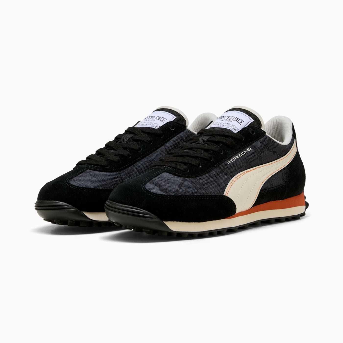 PL Easy Rider Men's Shoes - PUMA Black-Alpine Snow - Clean Studio Shot