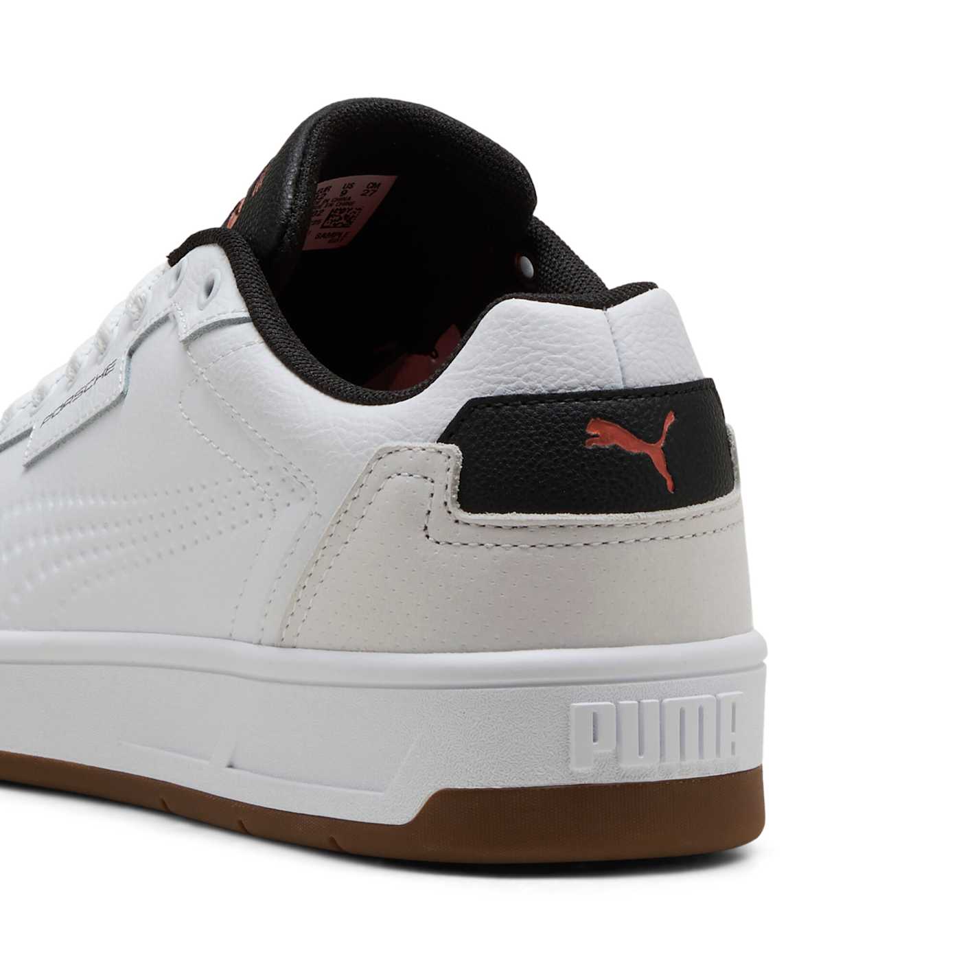 PL Court Classic Lux Men's Shoes - PUMA White - Back / Heel View