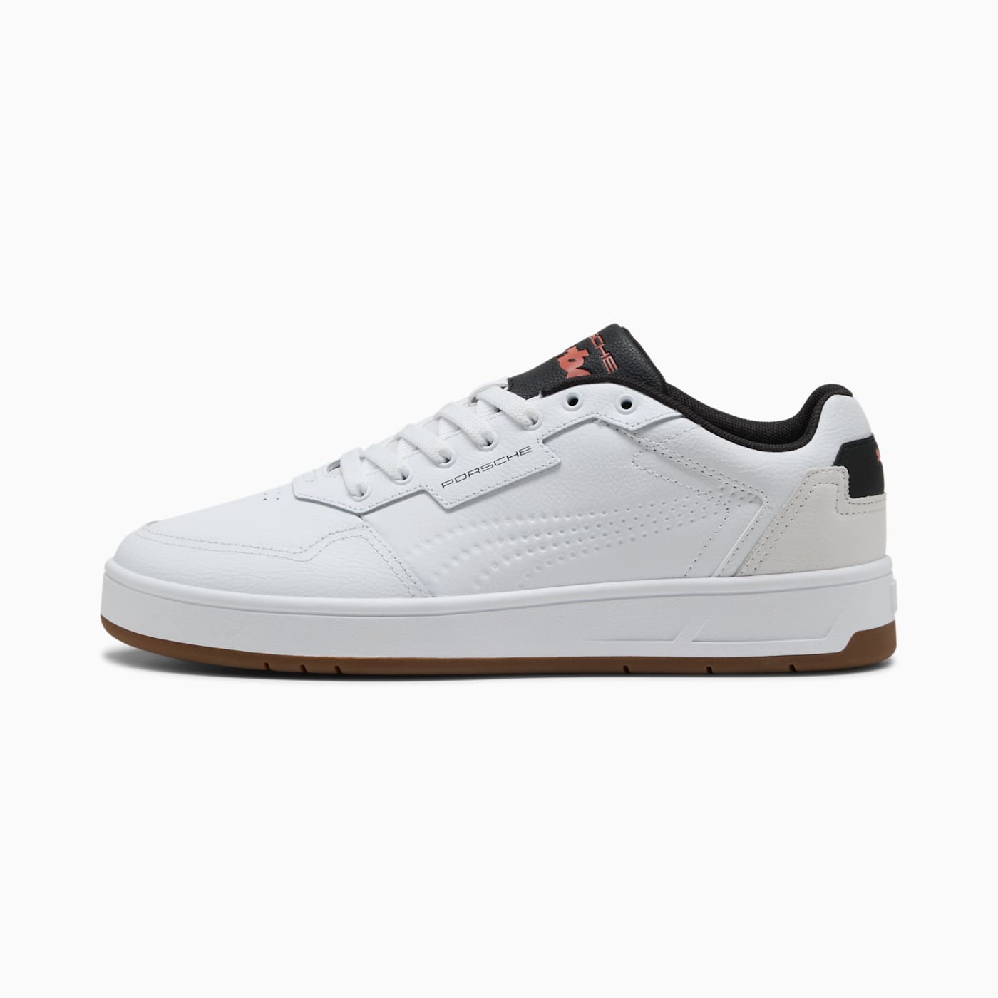 PL Court Classic Lux Men's Shoes - PUMA White - Side Profile - Lateral