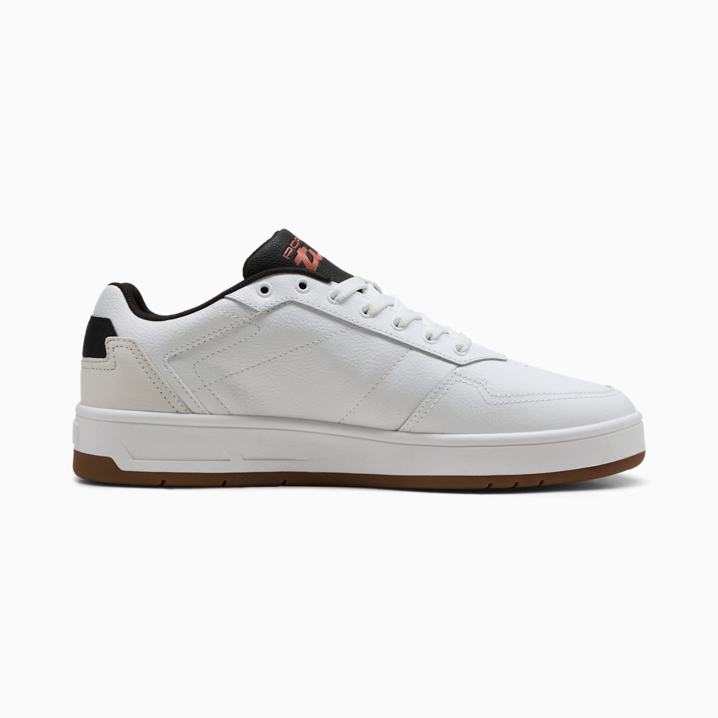 PL Court Classic Lux Men's Shoes - PUMA White - Side Profile - Medial