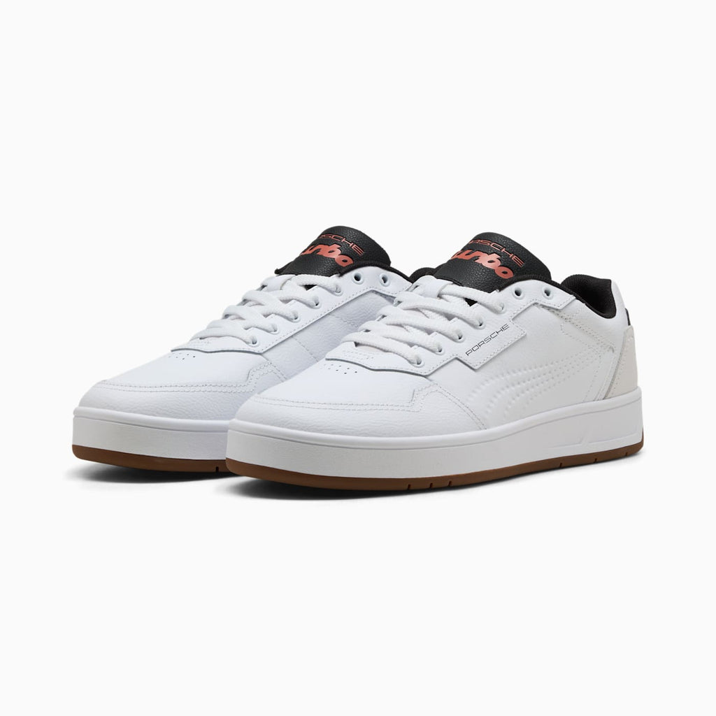 PL Court Classic Lux Men's Shoes - PUMA White - Clean Studio Shot