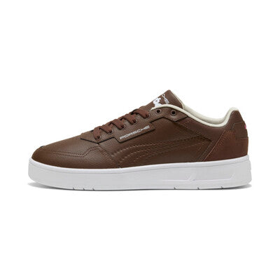PUMA Porsche Legacy Court Classic Lux Sneakers-Brown