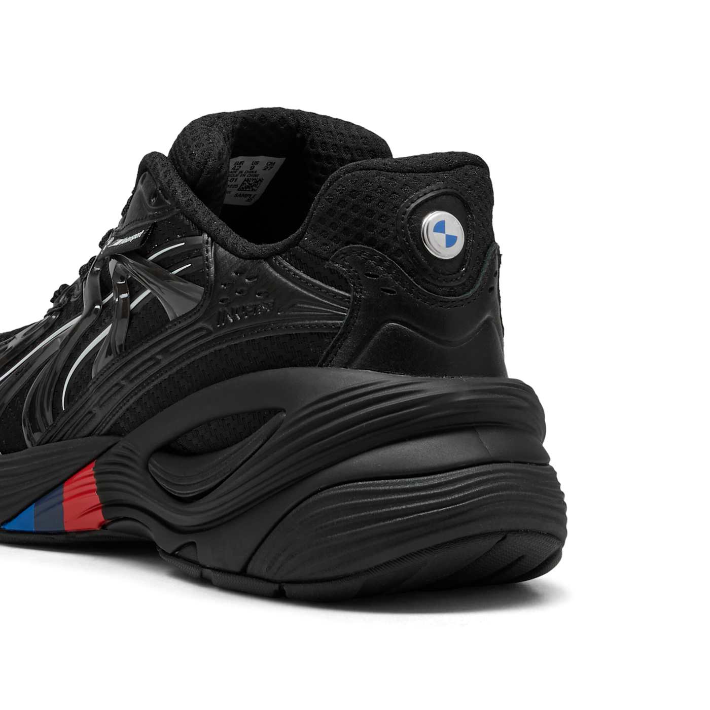 BMW MMS Inverse Men's Shoes - PUMA Black-PUMA White - Back / Heel View