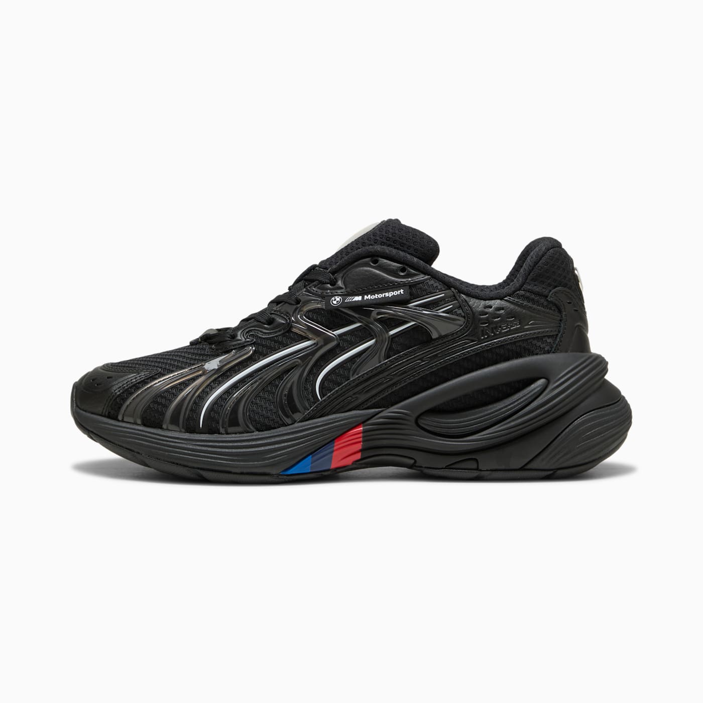 BMW MMS Inverse Men's Shoes - PUMA Black-PUMA White - Side Profile - Lateral