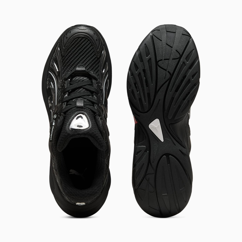 BMW MMS Inverse Men's Shoes - PUMA Black-PUMA White - Top View and Outsole