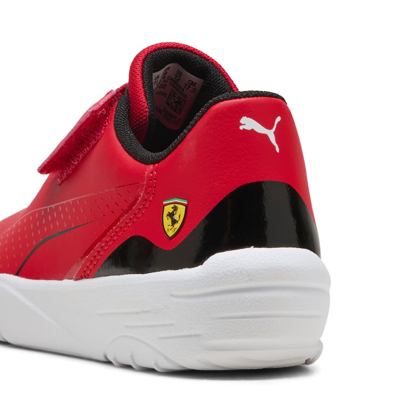 Ferrari Drift Cat 11 AC+ Kids' Shoes - Rosso Corsa-P - Back / Heel View