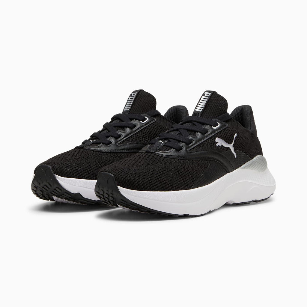 Softride Mayve Women's Shoes - PUMA Black-PUMA Whit - Clean Studio Shot