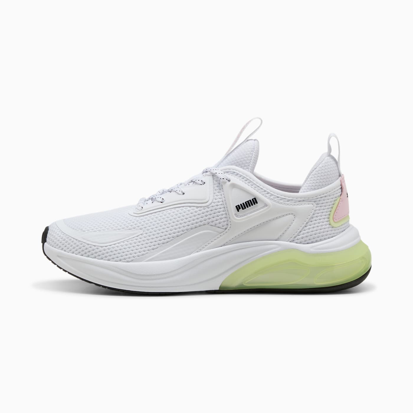 Cell Thrill Women's Shoes - PUMA White-Apple Spritz-Pear - Side Profile - Lateral