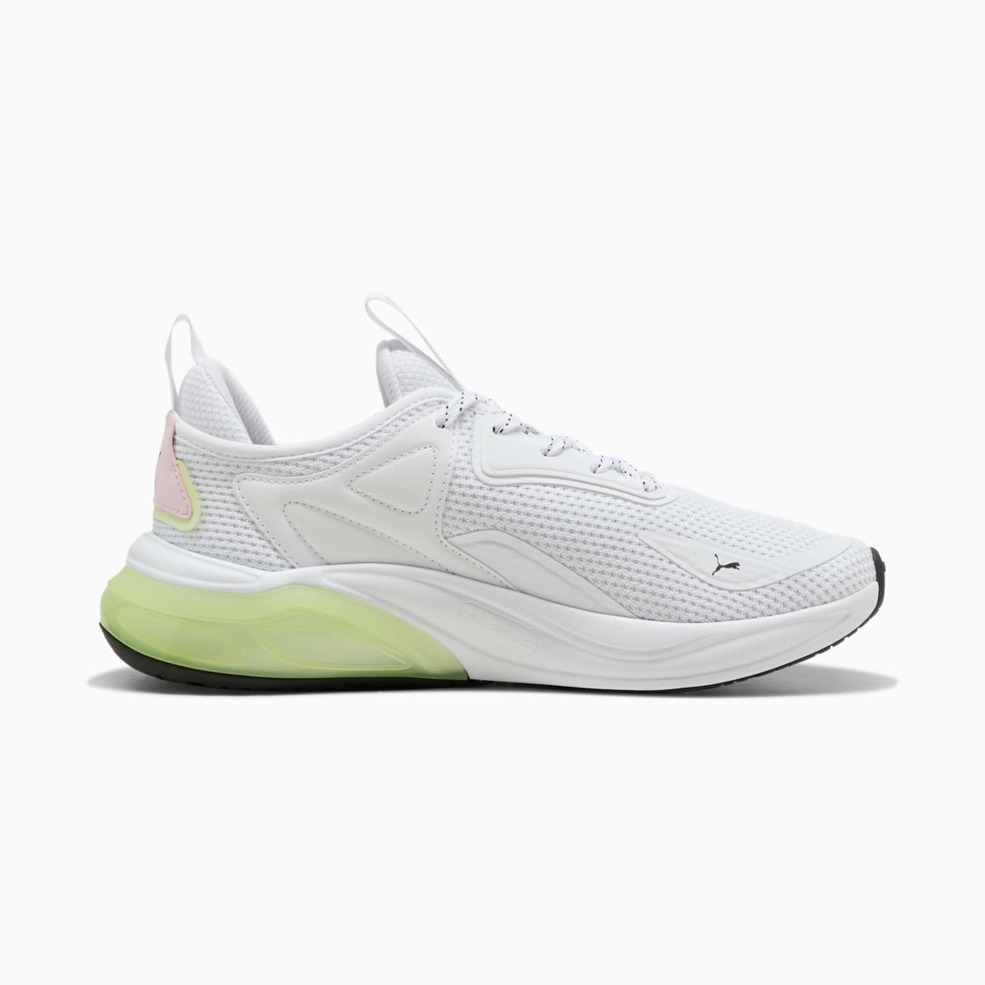 Cell Thrill Women's Shoes - PUMA White-Apple Spritz-Pear - Side Profile - Medial