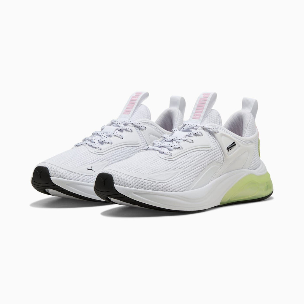 Cell Thrill Women's Shoes - PUMA White-Apple Spritz-Pear - Clean Studio Shot