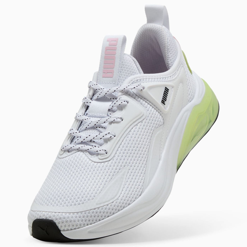 Cell Thrill Women's Shoes - PUMA White-Apple Spritz-Pear - Angled Studio / Lifestyle Shot