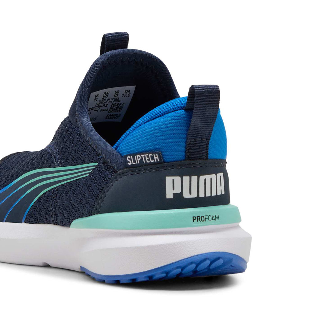 Kruz Profoam SLIPTECH Kids' Shoes - Club Navy-Hyper - Back / Heel View