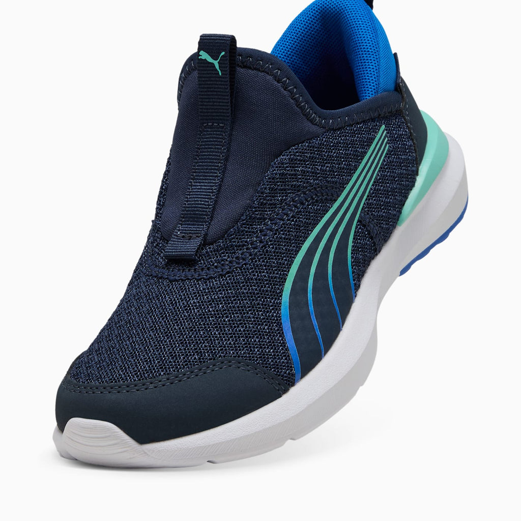 Kruz Profoam SLIPTECH Kids' Shoes - Club Navy-Hyper - Angled Studio / Lifestyle Shot