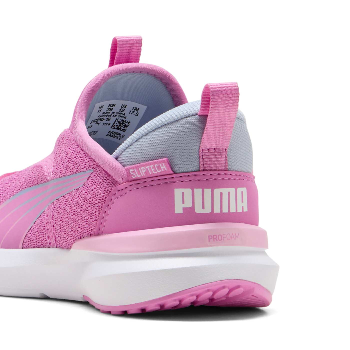 Kruz Profoam SLIPTECH Mauve Pop-Pink Kids' Shoes - Back / Heel View