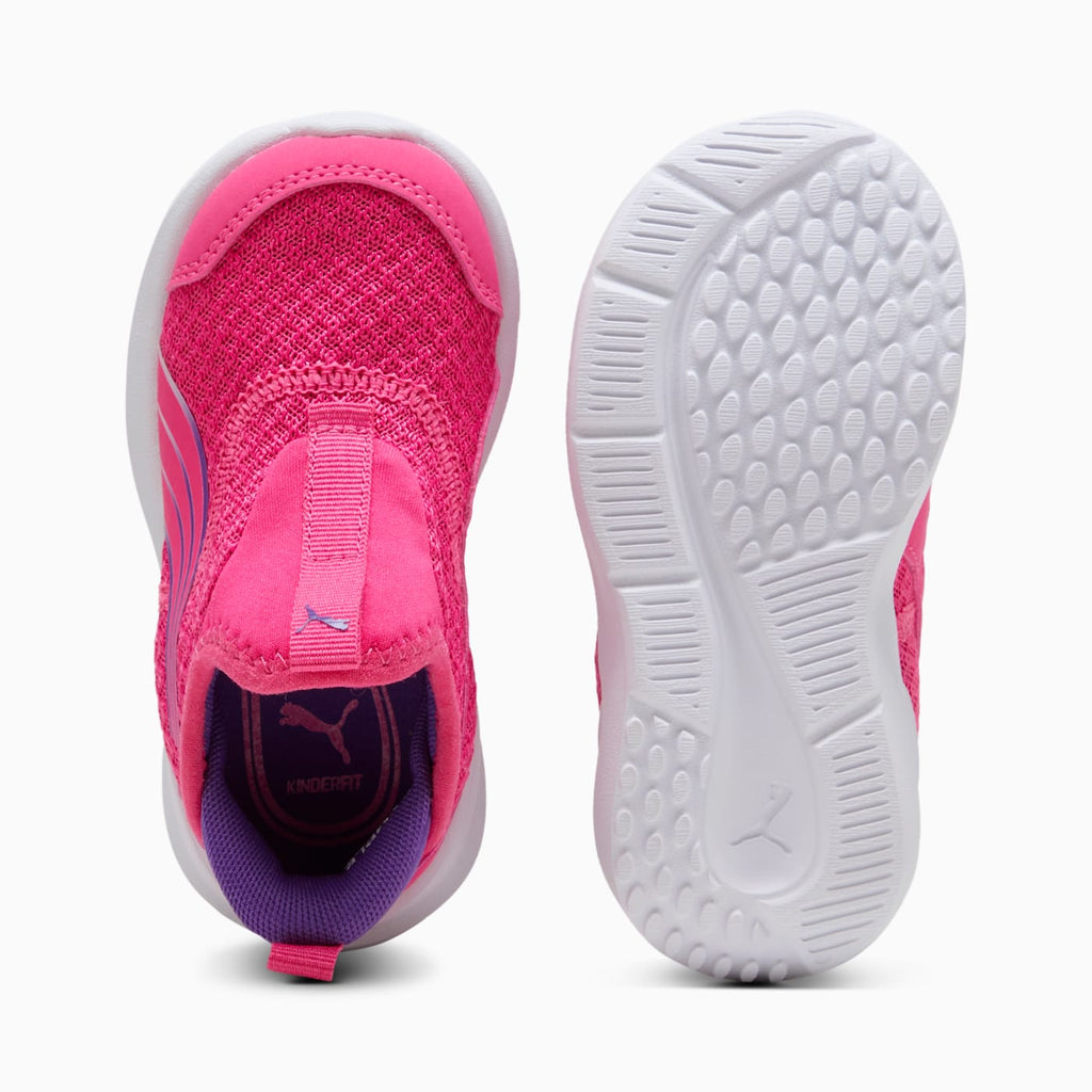 Kruz SLIPTECH Inf PUMA Pink-Lilac Frost- - Top View and Outsole
