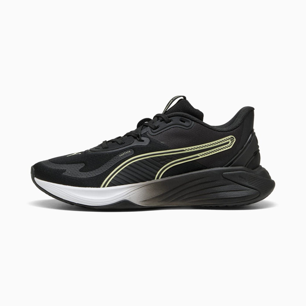 PWR Hybrid TR Men's Shoes - PUMA White-Apple Spritz-PU - Side Profile - Lateral