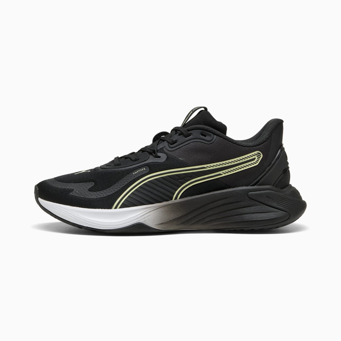 PWR Hybrid TR Men's Shoes - PUMA White-Apple Spritz-PU - Side Profile - Lateral