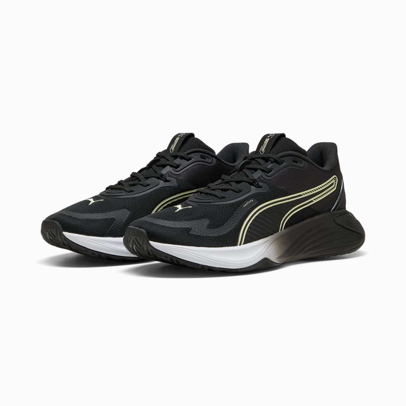 PWR Hybrid TR Men's Shoes - PUMA White-Apple Spritz-PU - Clean Studio Shot