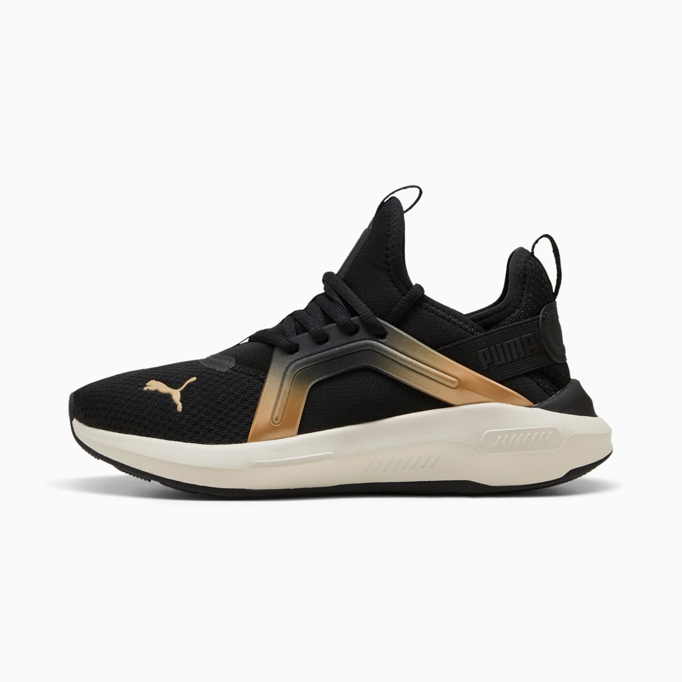 Softride Enzo 5 Metallic Women's Shoes - PUMA Black - Side Profile - Lateral