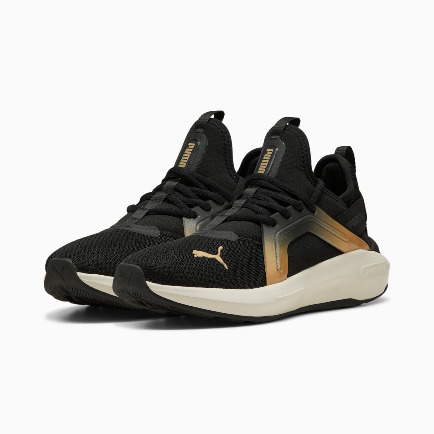 Softride Enzo 5 Metallic Women's Shoes - PUMA Black - Clean Studio Shot