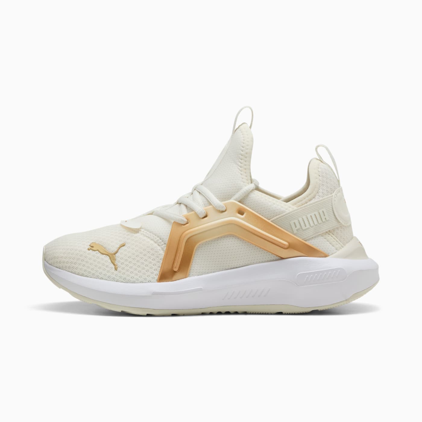Softride Enzo 5 Metallic Women's Shoes - Warm White - Side Profile - Lateral