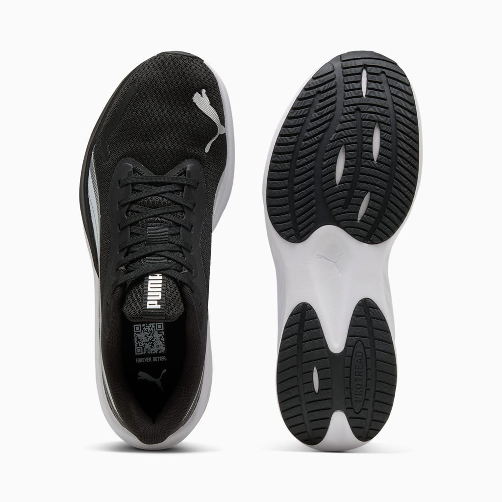 Pounce Lite Men's Shoes - PUMA Black-PUMA White - Top View and Outsole