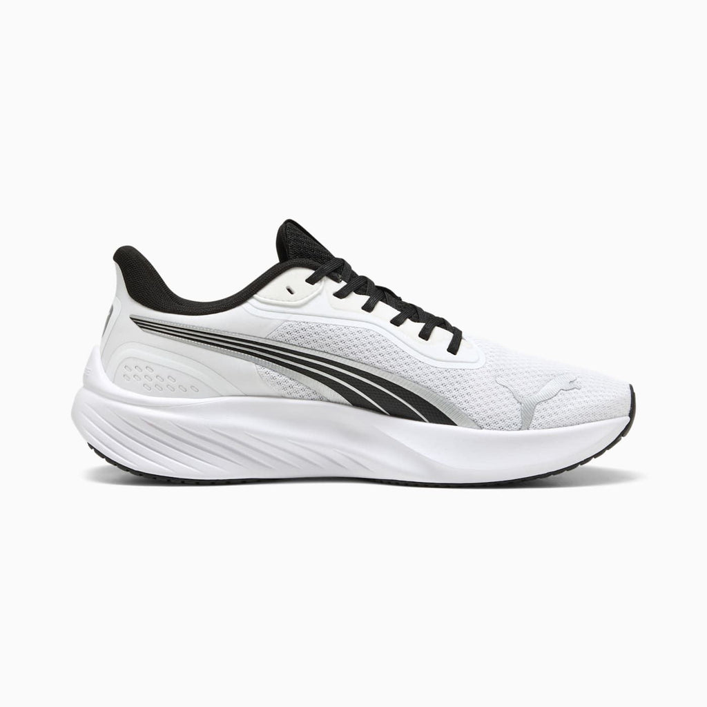 Pounce Lite Men's Shoes - PUMA White-PUMA Black - Side Profile - Medial