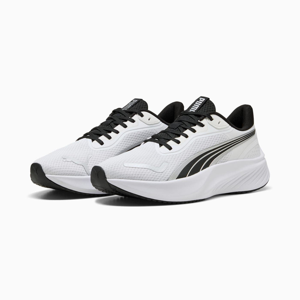 Pounce Lite Men's Shoes - PUMA White-PUMA Black - Clean Studio Shot