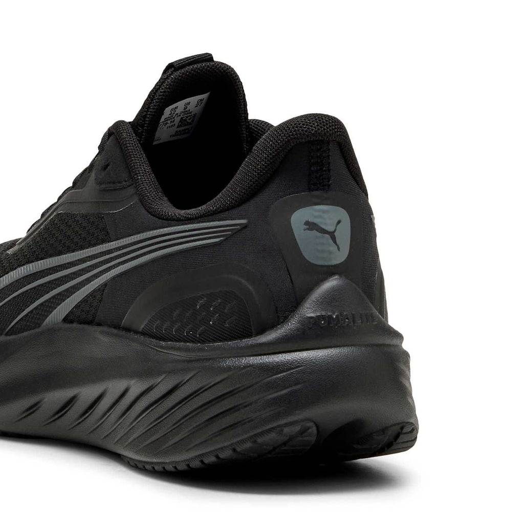 Pounce Lite Men's Shoes - PUMA Black-Cool Dark Gray - Back / Heel View