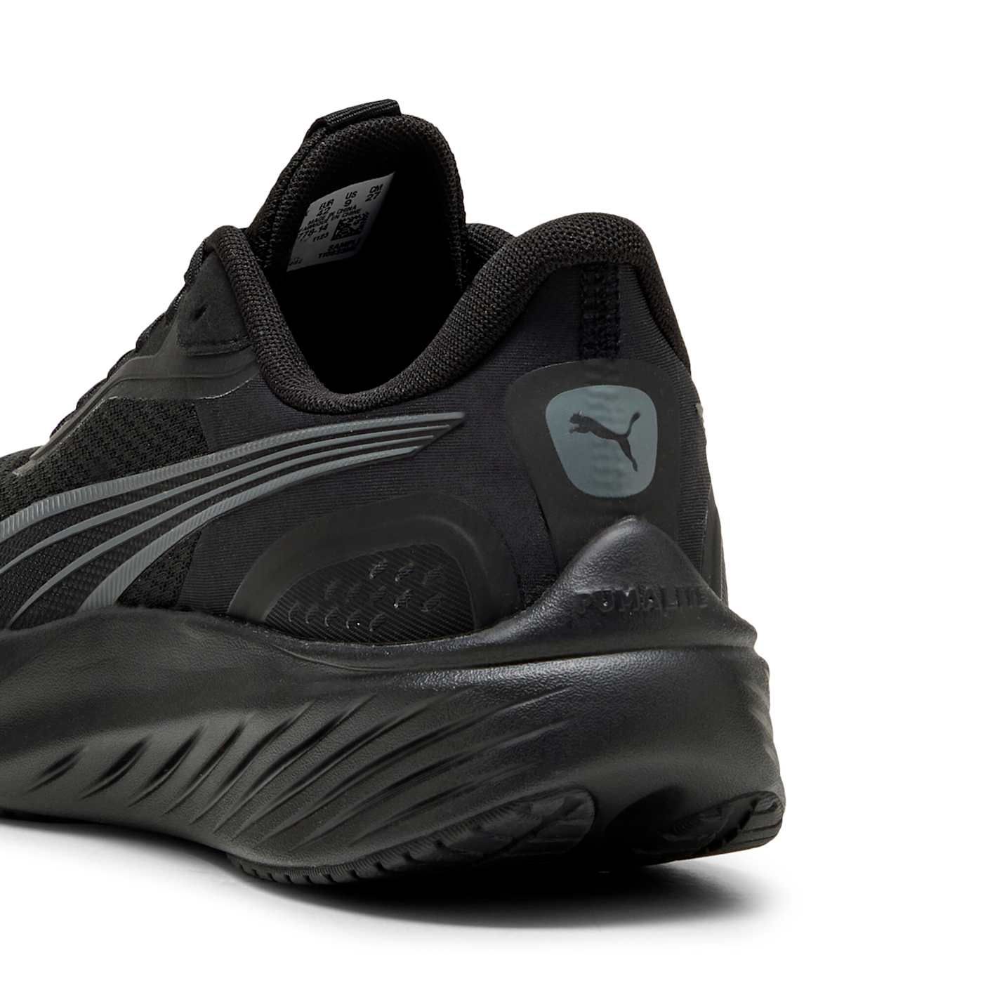 Pounce Lite Men's Shoes - PUMA Black-Cool Dark Gray - Back / Heel View
