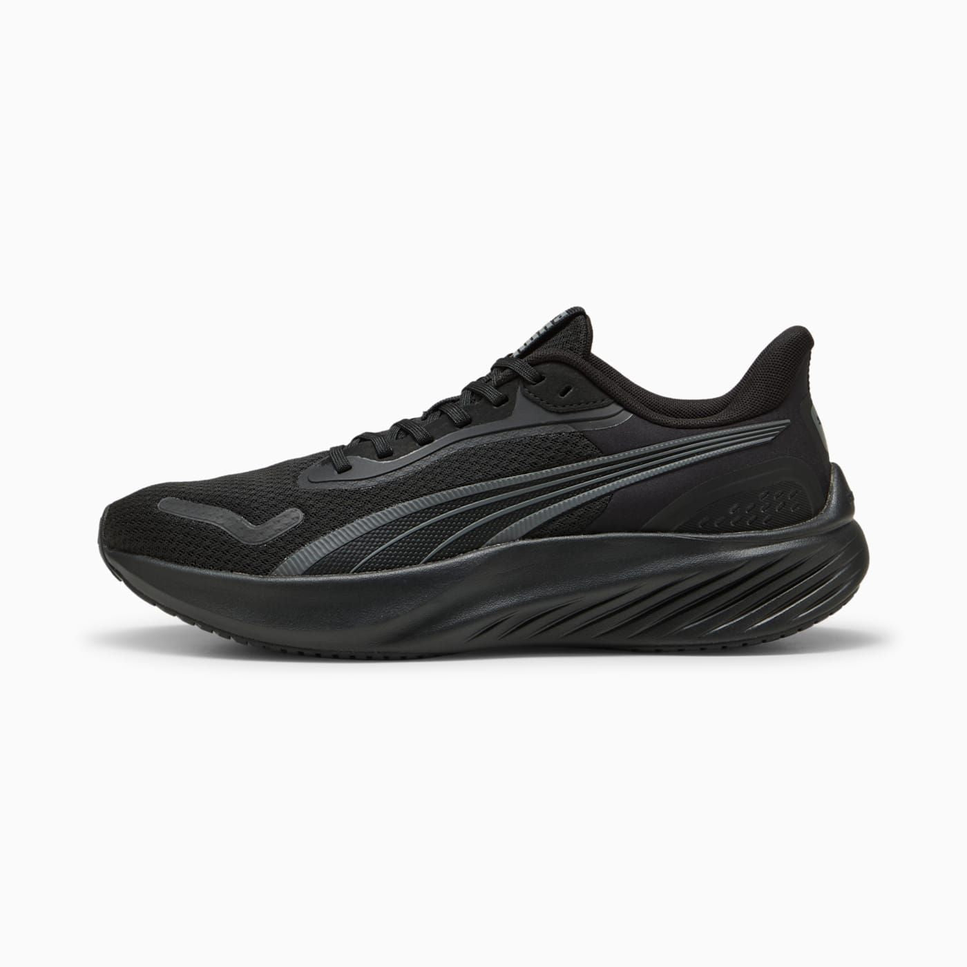 Pounce Lite Men's Shoes - PUMA Black-Cool Dark Gray - Side Profile - Lateral