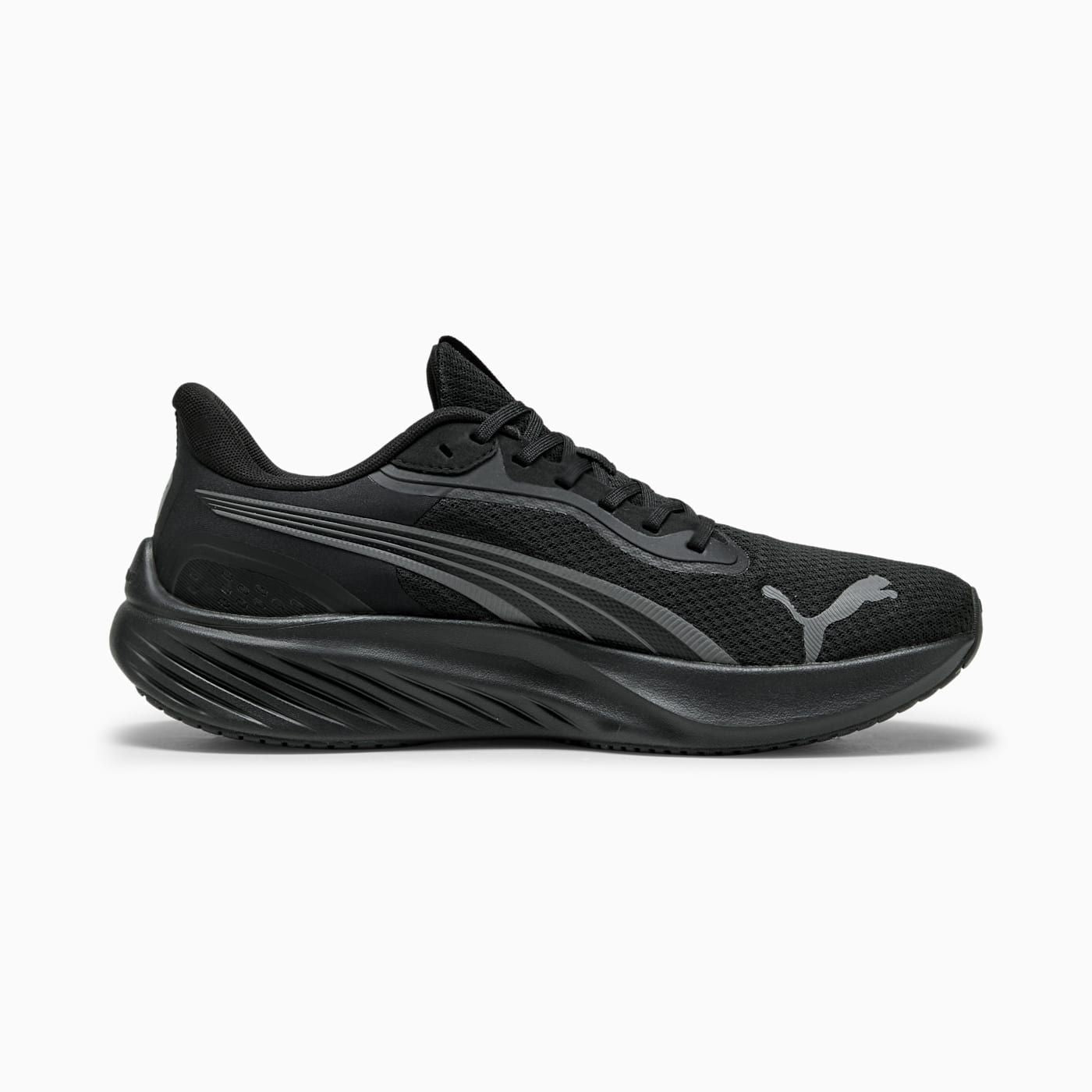 Pounce Lite Men's Shoes - PUMA Black-Cool Dark Gray - Side Profile - Medial
