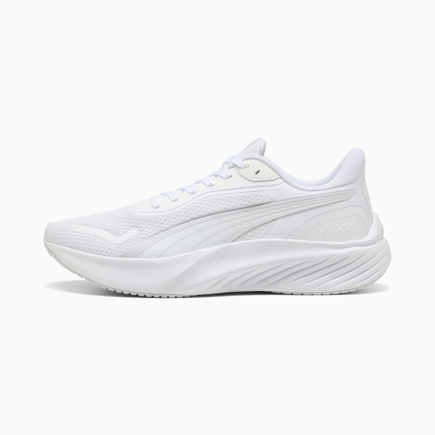 Pounce Lite Men's Shoes - PUMA White - Side Profile - Lateral