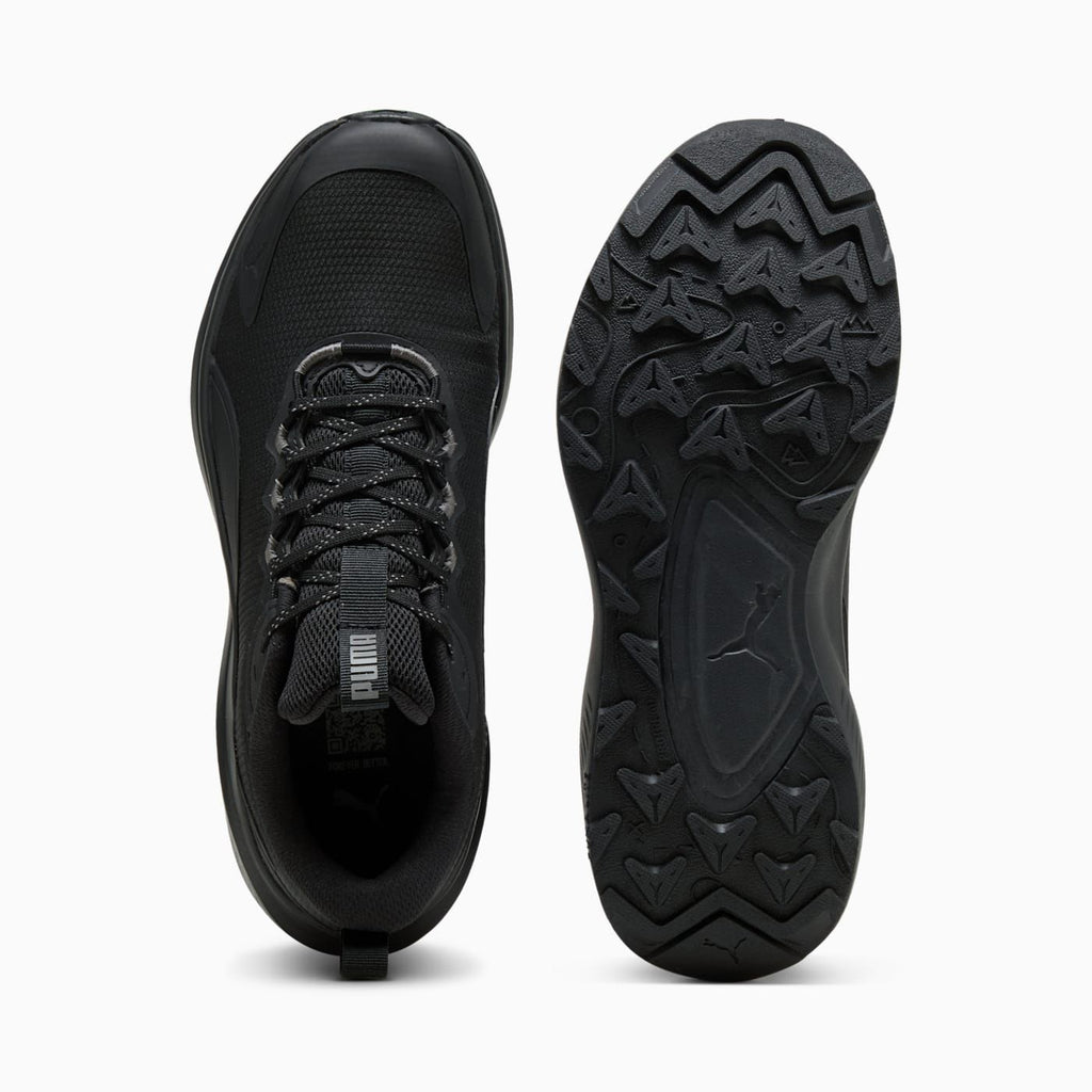 Skyrocket Lite Trail Men's Shoes - PUMA Black-Cool Dar - Top View and Outsole