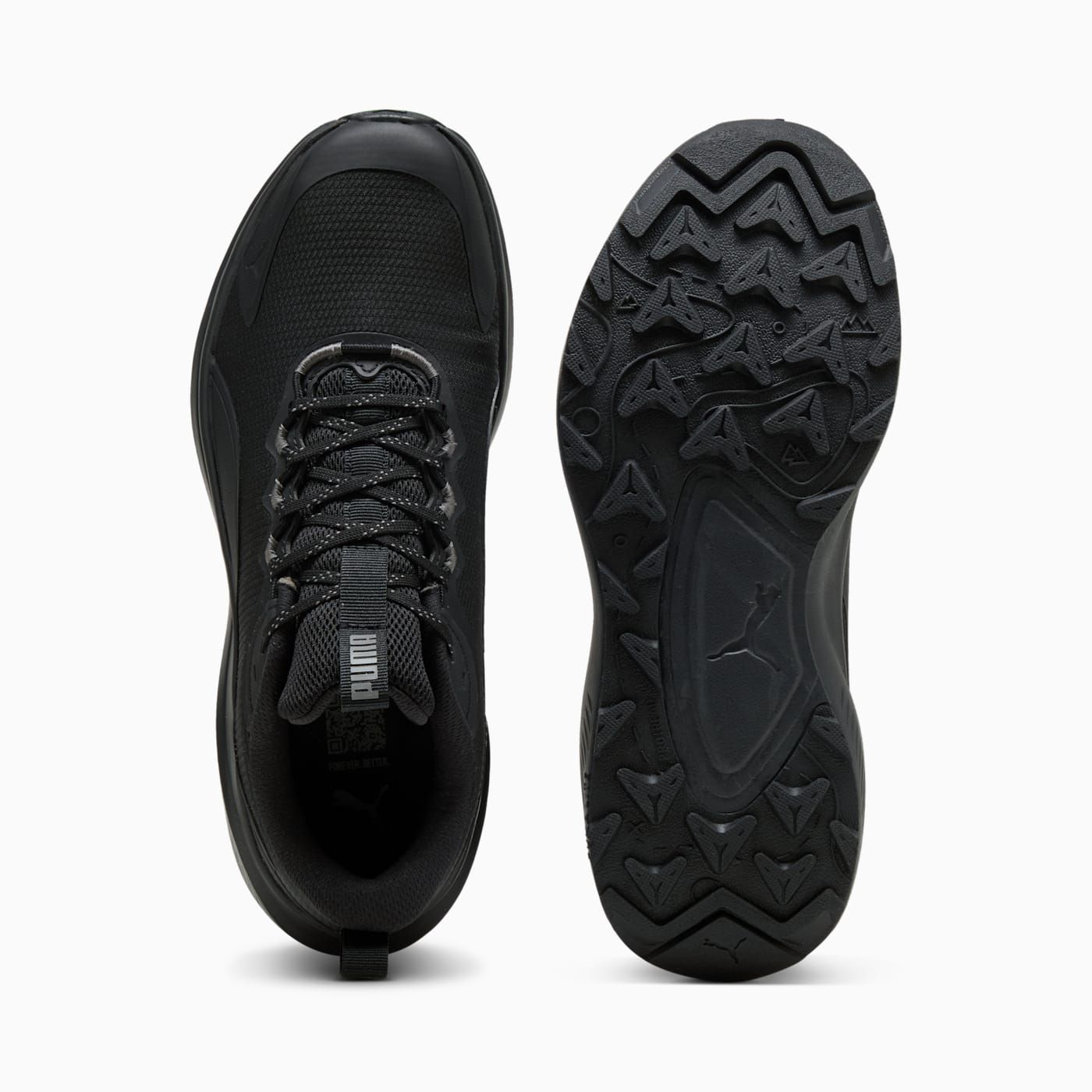 Skyrocket Lite Trail Men's Shoes - PUMA Black-Cool Dar - Top View and Outsole