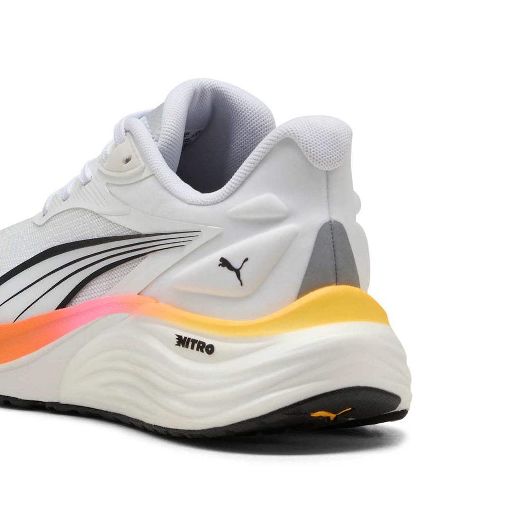 Electrify NITRO 4 Wn Women's Shoes - PUMA White-Sun Stre - Back / Heel View