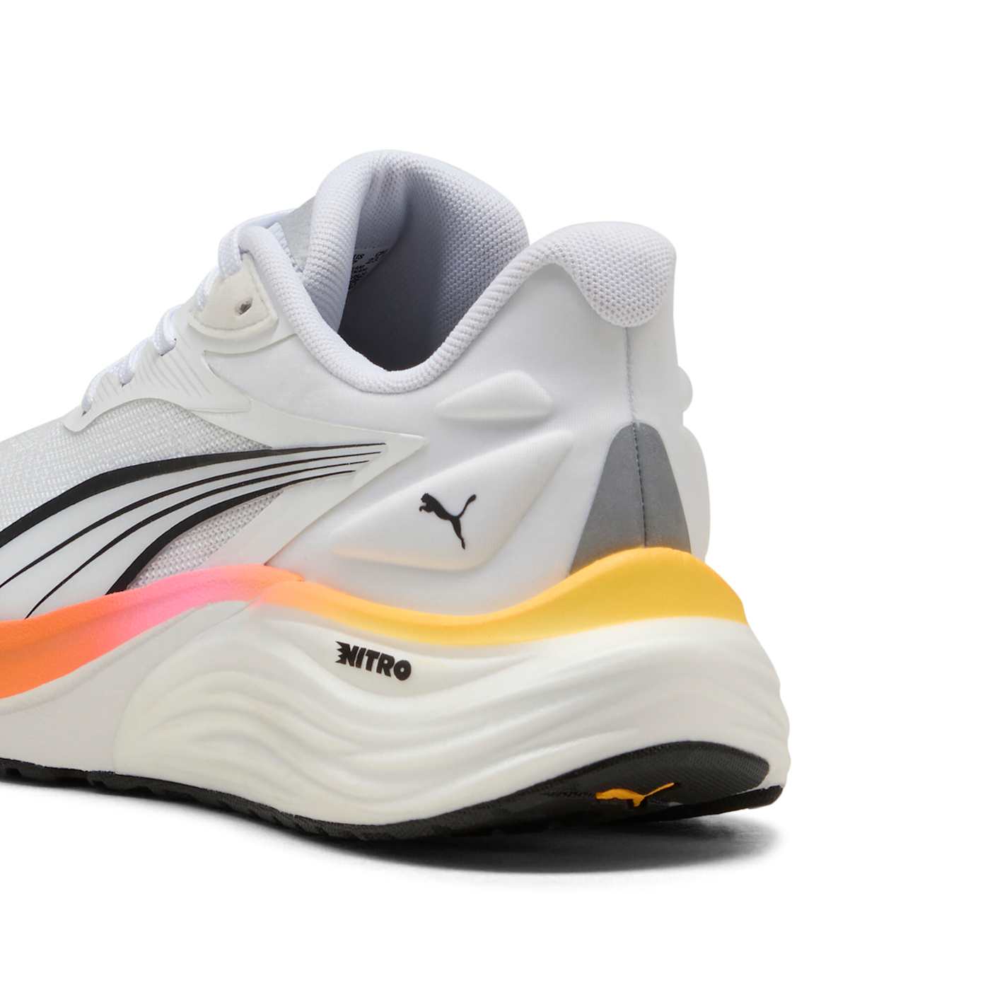 Electrify NITRO 4 Wn Women's Shoes - PUMA White-Sun Stre - Back / Heel View