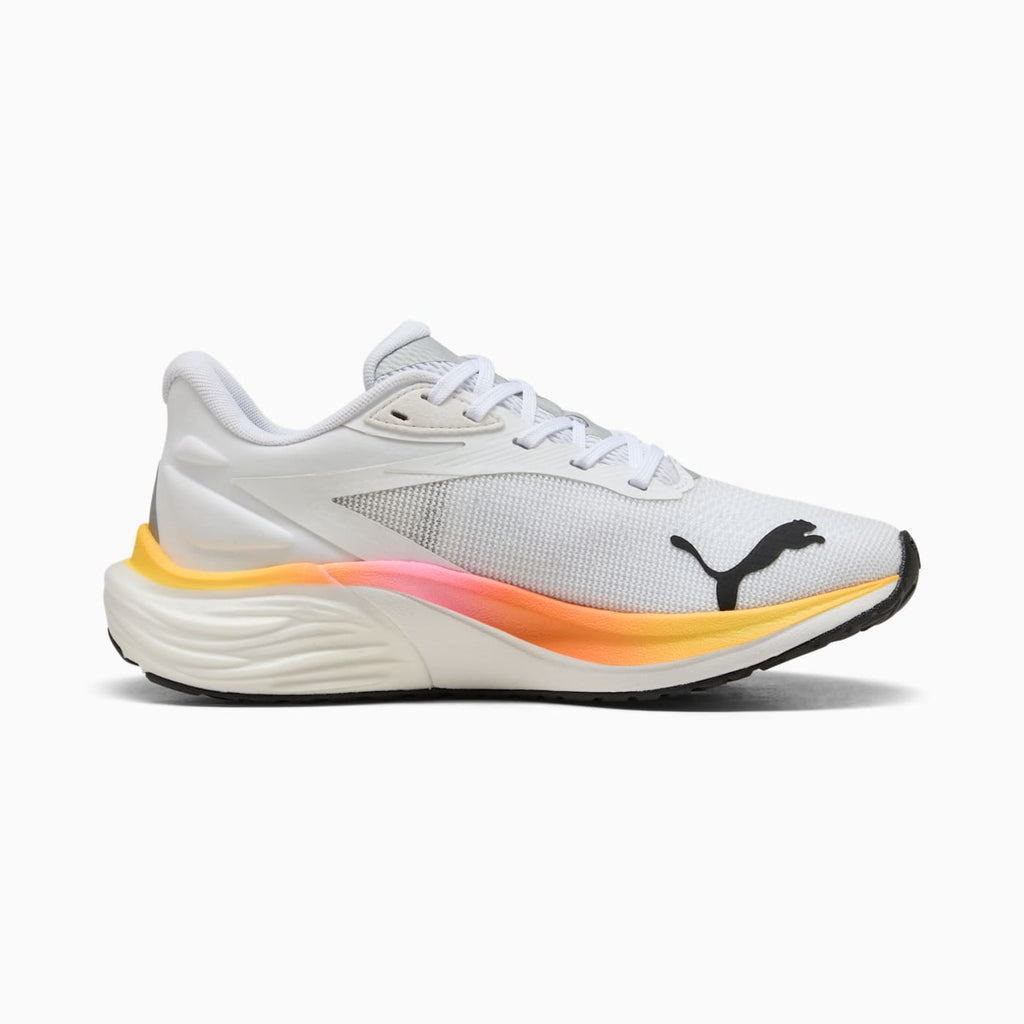 Electrify NITRO 4 Wn Women's Shoes - PUMA White-Sun Stre - Side Profile - Medial