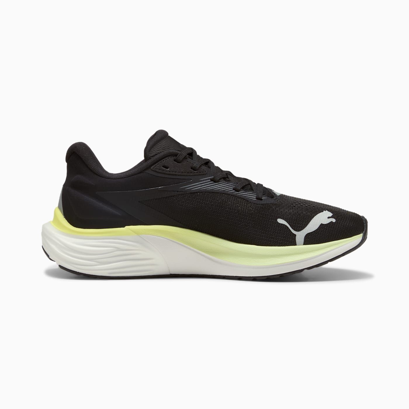 Electrify NITRO 4 Men's Shoes - PUMA Black-Apple Sprit - Side Profile - Medial