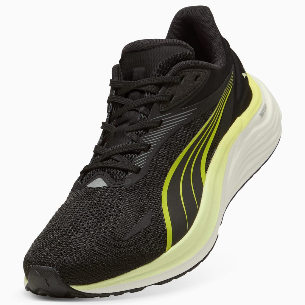 Electrify NITRO 4 Men's Shoes - PUMA Black-Apple Sprit - Angled Studio / Lifestyle Shot