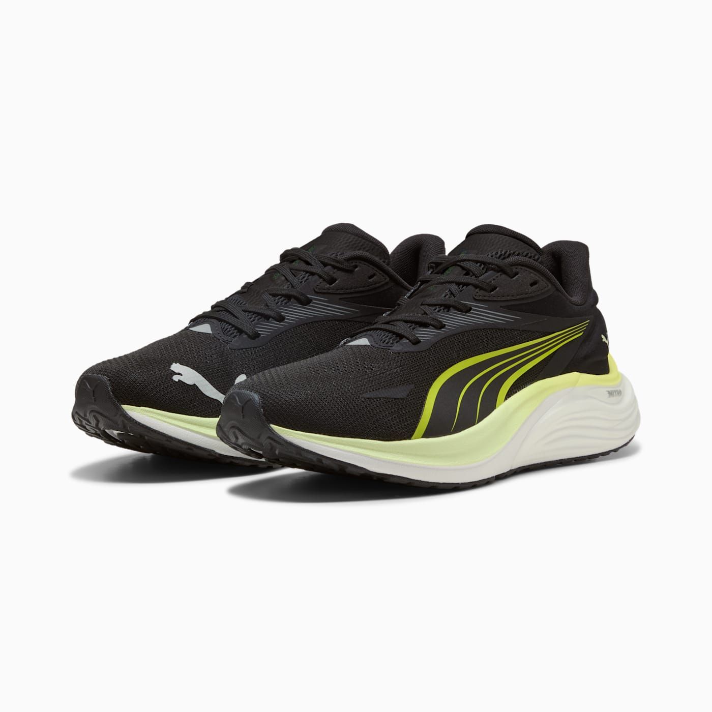 Electrify NITRO 4 Men's Shoes - PUMA Black-Apple Sprit - Clean Studio Shot