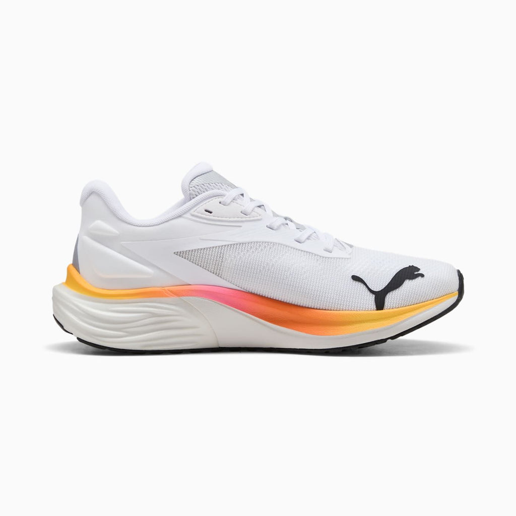 Electrify NITRO 4 Men's Shoes - PUMA White-Poison Pink - Side Profile - Medial