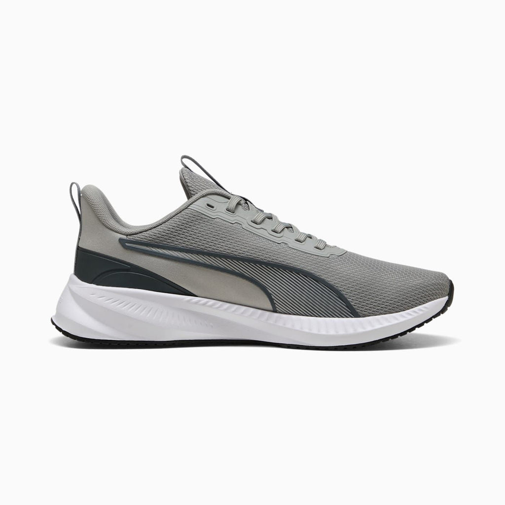 Flyer Lite 3 Men's Shoes - Gray Echo-Shadow Gray-PUMA - Side Profile - Medial