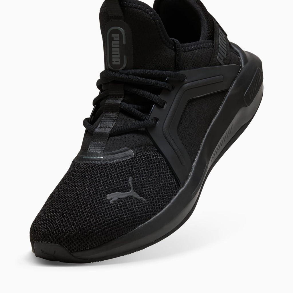 Softride Enzo 5 Men's Shoes - PUMA Black-Cool Dark Gra - Angled Studio / Lifestyle Shot