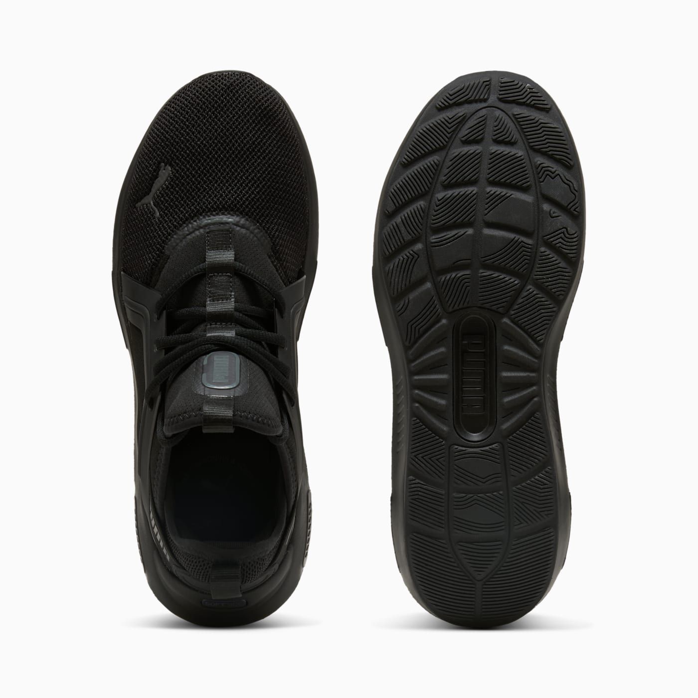 Softride Enzo 5 Men's Shoes - PUMA Black-Cool Dark Gra - Top View and Outsole