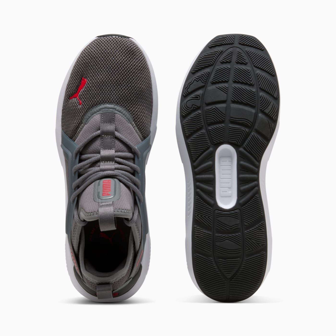 Softride Enzo 5 Men's Shoes - Cool Dark Gray-For All T - Top View and Outsole