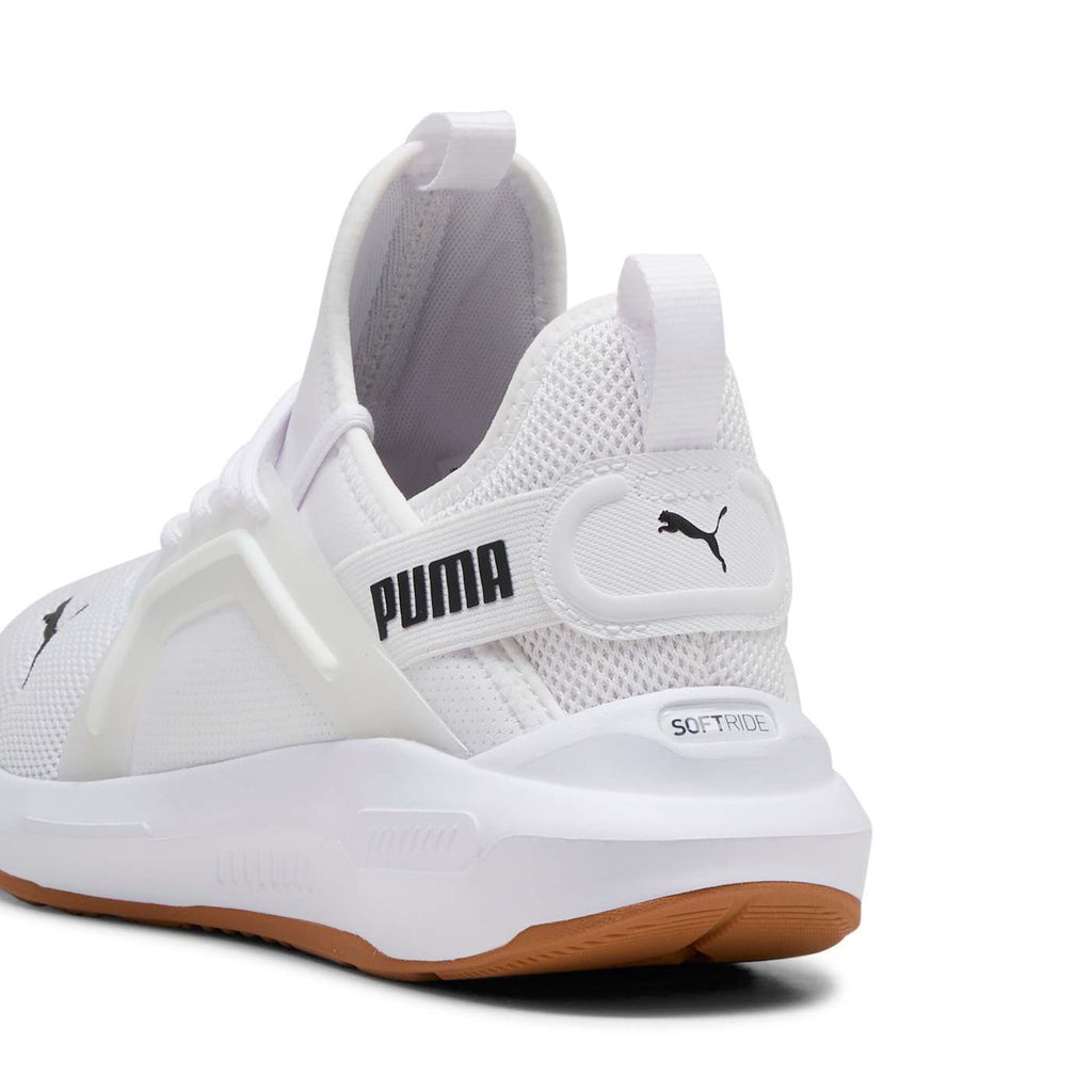 Softride Enzo 5 Men's Shoes - PUMA White-PUMA Black - Back / Heel View
